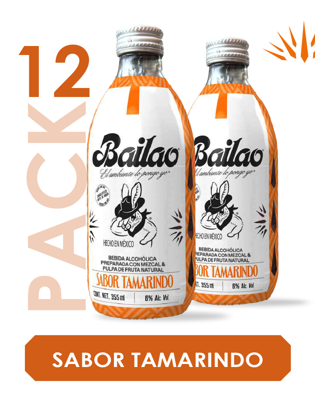 Bailao Mezcal sabor Tamarindo 355 ml / 12 PACK