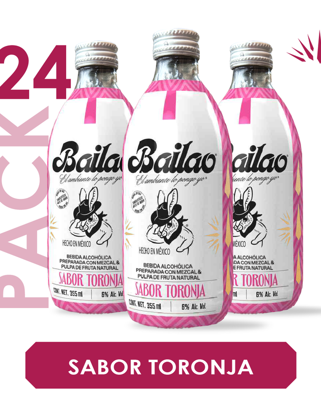 Bailao Mezcal sabor Toronja 355 ml / 24 PACK